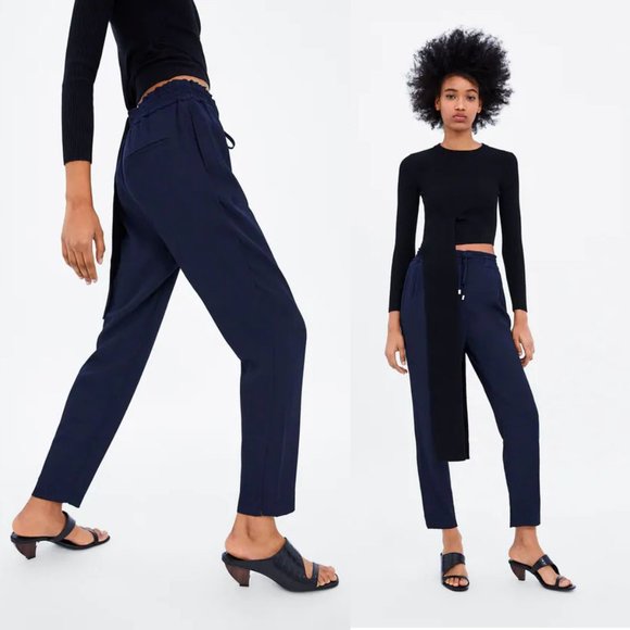 Zara Pants - NEW ZARA JOGGER WAIST PANTS - XS
